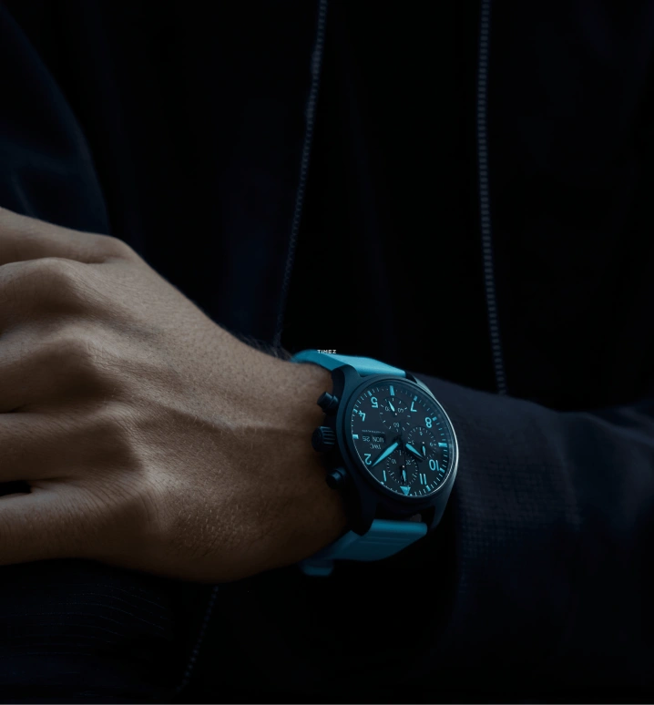 IWC,Pilot 41.90mm,41.90mm,Ceramic,Black,Automatic,Chronograph,Date,Day,Anti-magnetic,48hours,In-house Caliber,IW389411