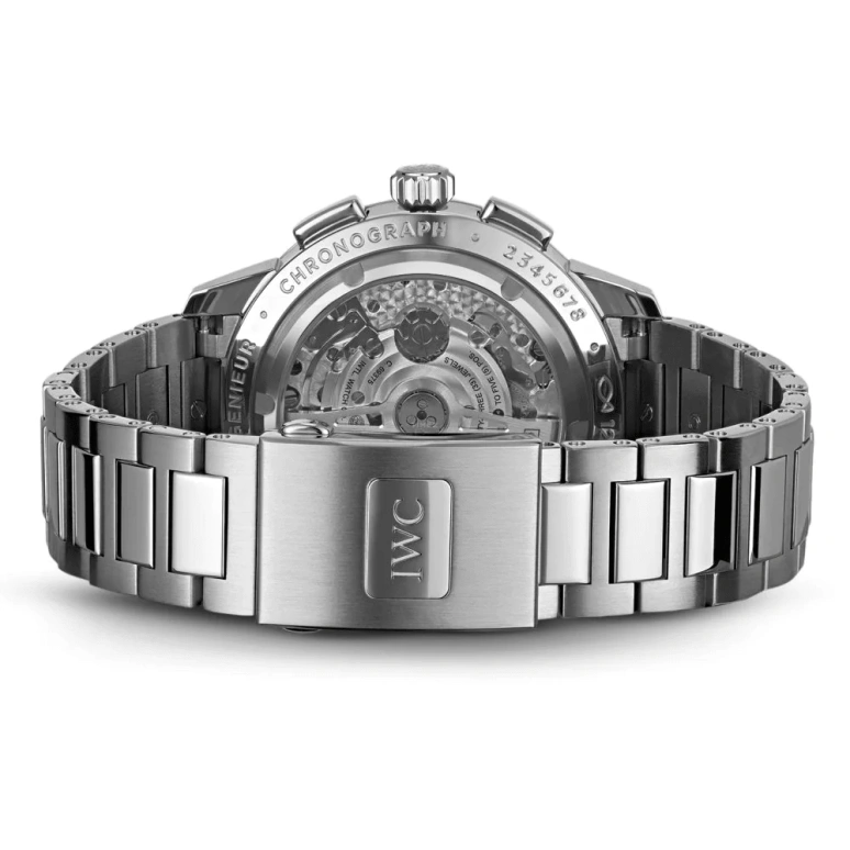 IWC,Ingenieur 42mm,42mm,Stainless Steel,Silver,Automatic,Chronograph,Date,Column Wheel,IW380802