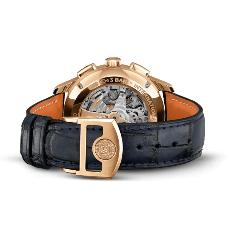 IWC,Portugieser 44mm,44mm,Armor Gold,Blue,Automatic,Chronograph,Day,Tourbillon,Flyback,68hours,In-house Caliber,IW394005