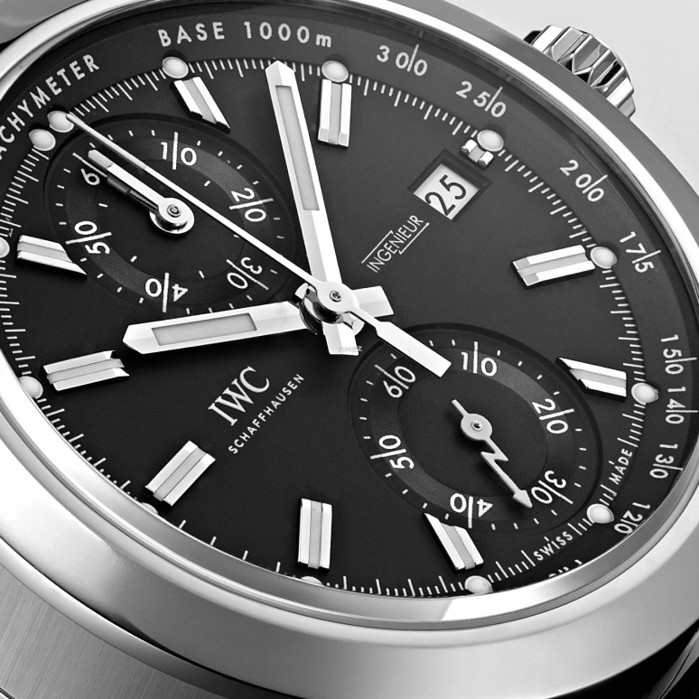 IWC,Ingenieur 44mm,44mm,Titanium,Black,Automatic,Chronograph,Day,Anti-magnetic,IW380901