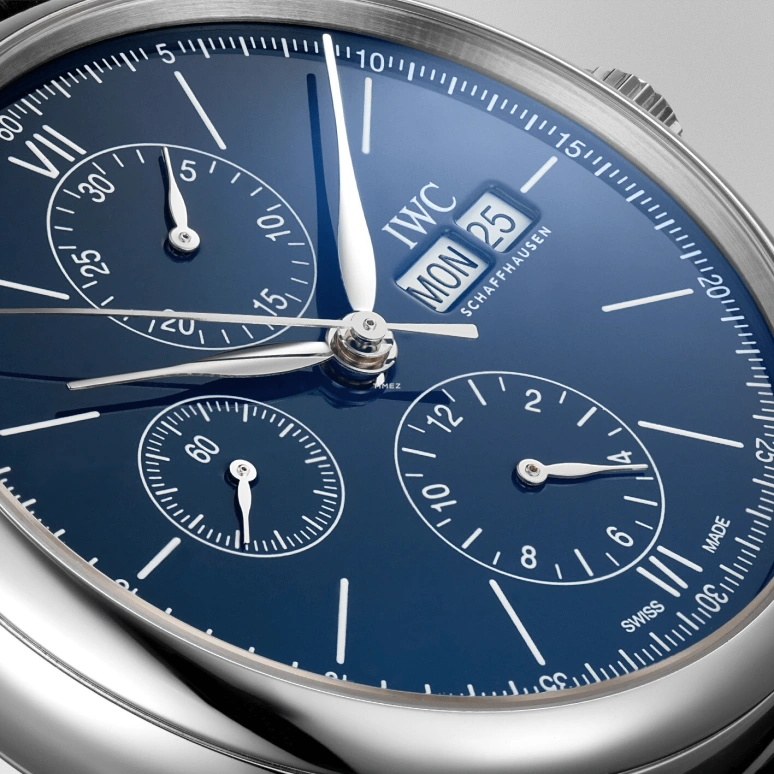 IWC,Portofino 42mm,42mm,Stainless Steel,Blue,Automatic,Chronograph,Date,Day,Anti-magnetic,44hours,In-house Caliber,IW391023
