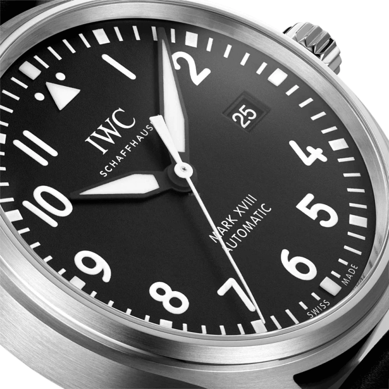 IWC,Pilot 40mm,40mm,Stainless Steel,Black,Automatic,Date,Anti-magnetic,IW327009