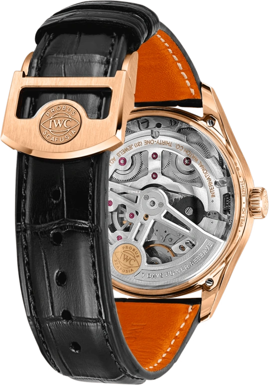 IWC,Portugieser 42.40mm,42.40mm,Red Gold,Black,Automatic,Day,Power Reserve Indicator,Hiroyuki Sanada,IW501707