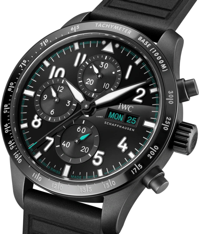 IWC,Pilot 42.50mm,42.50mm,Ceratanium,Black,Automatic,Chronograph,Date,Day,IW388306