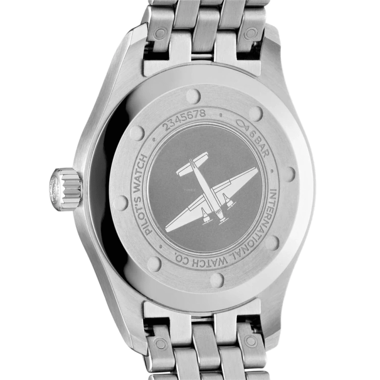 IWC,Pilot 36mm,36mm,Stainless Steel,Black,Automatic,Date,Anti-magnetic,IW324010