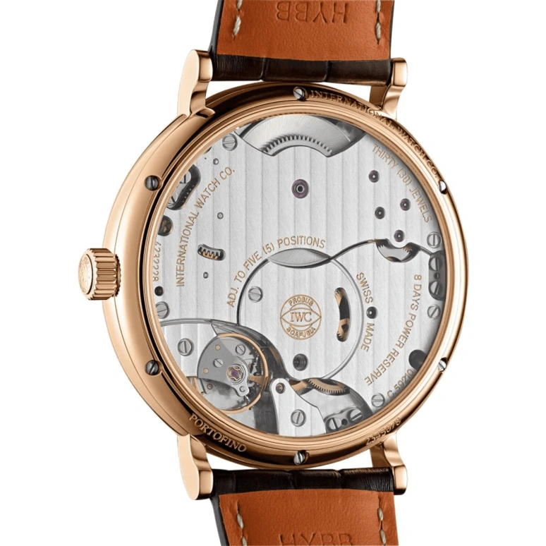 IWC,Portofino 45mm,45mm,Red Gold,Silver,Handwound,Day,Power Reserve Indicator,IW510107