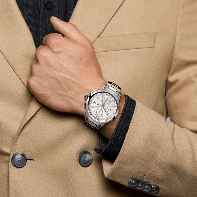 IWC,Ingenieur 42mm,42mm,Stainless Steel,Silver,Automatic,Chronograph,Date,Column Wheel,IW380801