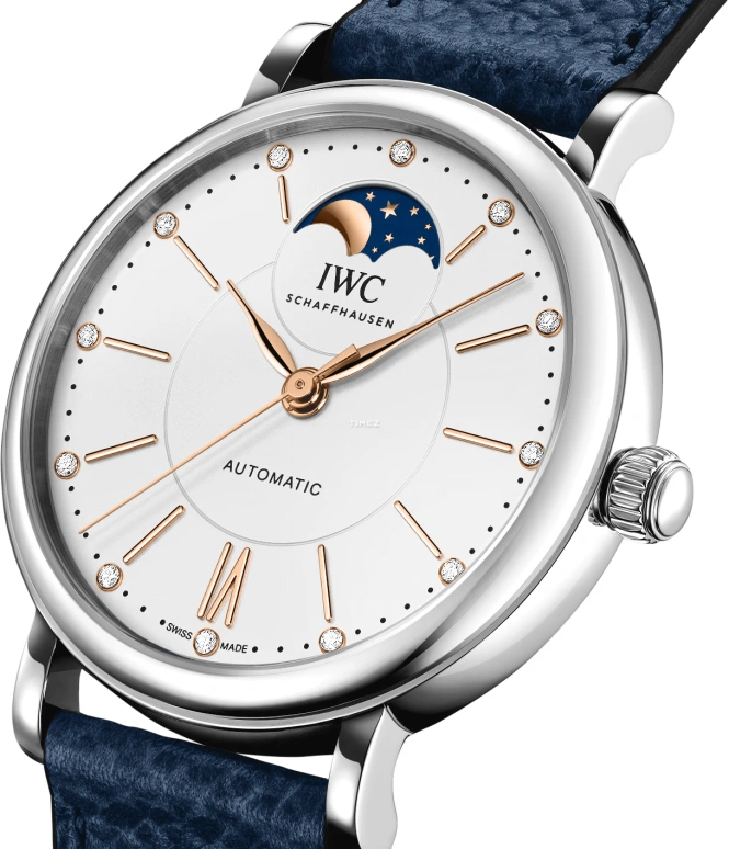IWC,Portofino 37.10mm,37.10mm,Stainless Steel,Silver,Automatic,Moonphase,In-house Caliber,IW459601
