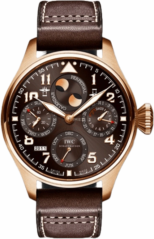 IWC,Big Pilot 46mm,46mm,Red Gold,Brown,Automatic,Moonphase,Perpetual Calendar,Month,Date,168hours,In-house Caliber,IW502617