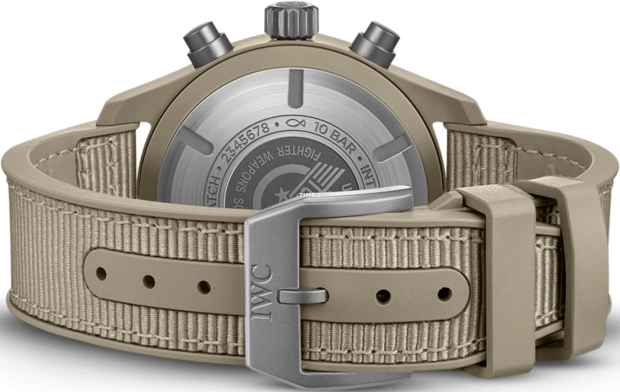 IWC,Pilot 41.90mm,41.90mm,Ceramic,Cream,Brown,Automatic,Chronograph,Date,Day,IW389402