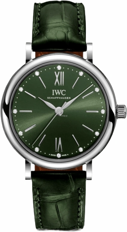 IWC,Portofino 34mm,34mm,Stainless Steel,Green,Automatic,42hours,In-house Caliber,IW357405