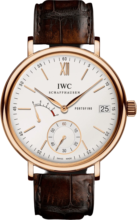 IWC,Portofino 45mm,45mm,Red Gold,Silver,Handwound,Day,Power Reserve Indicator,IW510107