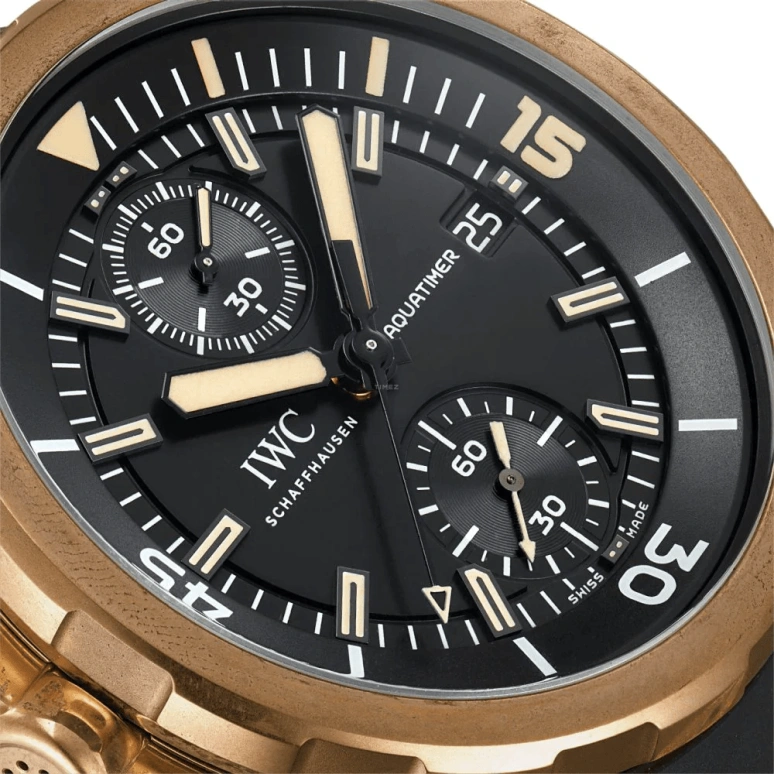 IWC,GST Aquatimer 43mm,43mm,Titanium,Bronze,Black,Automatic,Chronograph,Date,Power Reserve Indicator,Flyback,68hours,In-house Caliber,IW379503