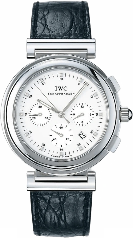 IWC,Da Vinci 37mm,37mm,Stainless Steel,White,Quartz,Chronograph,Date,IW372807