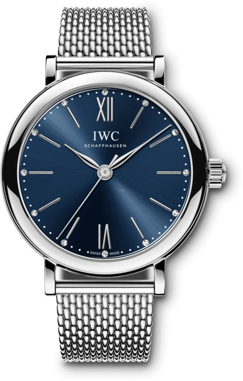 IWC,Portofino 34mm,34mm,Stainless Steel,Blue,Automatic,42hours,In-house Caliber,IW357404