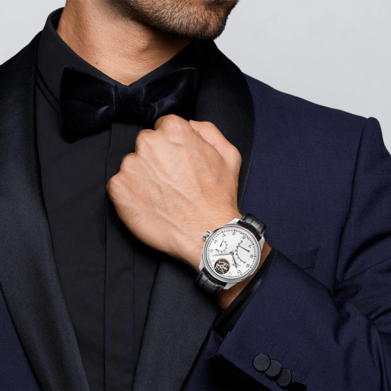 IWC,Portugieser 44.20mm,44.20mm,Platinum,Silver,Automatic,Date,Power Reserve Indicator,Tourbillon Escapement,Flyback,168hours,In-house Caliber,IW504601