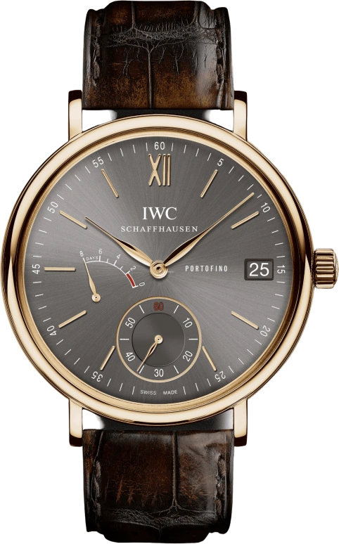 IWC,Portofino 45mm,45mm,Red Gold,Grey,Handwound,Date,Power Reserve Indicator,IW510104