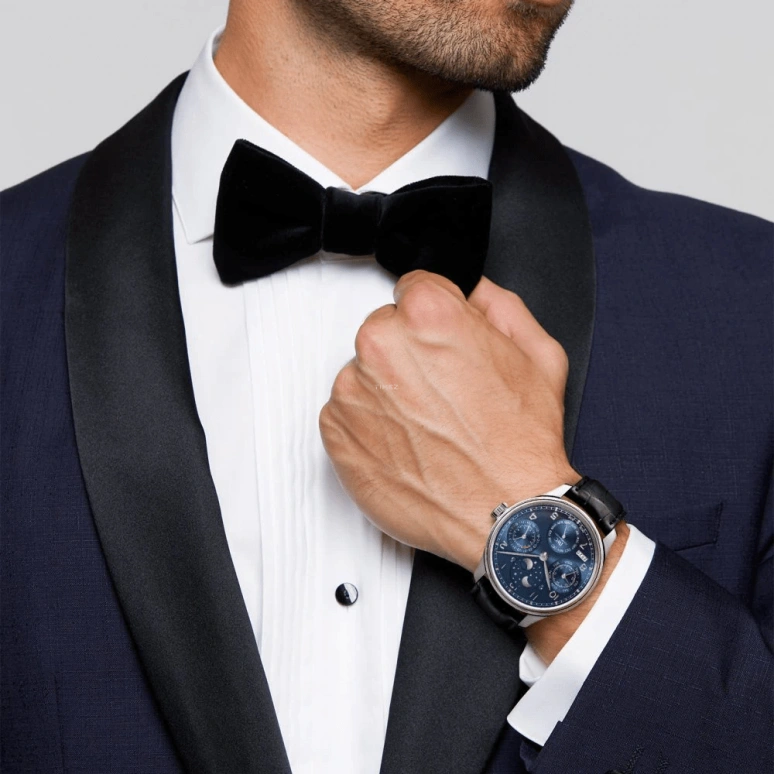 IWC,Portugieser 44.20mm,44.20mm,White Gold,Blue,Automatic,Moonphase,Perpetual Calendar,Month,Date,168hours,In-house Caliber,IW503401