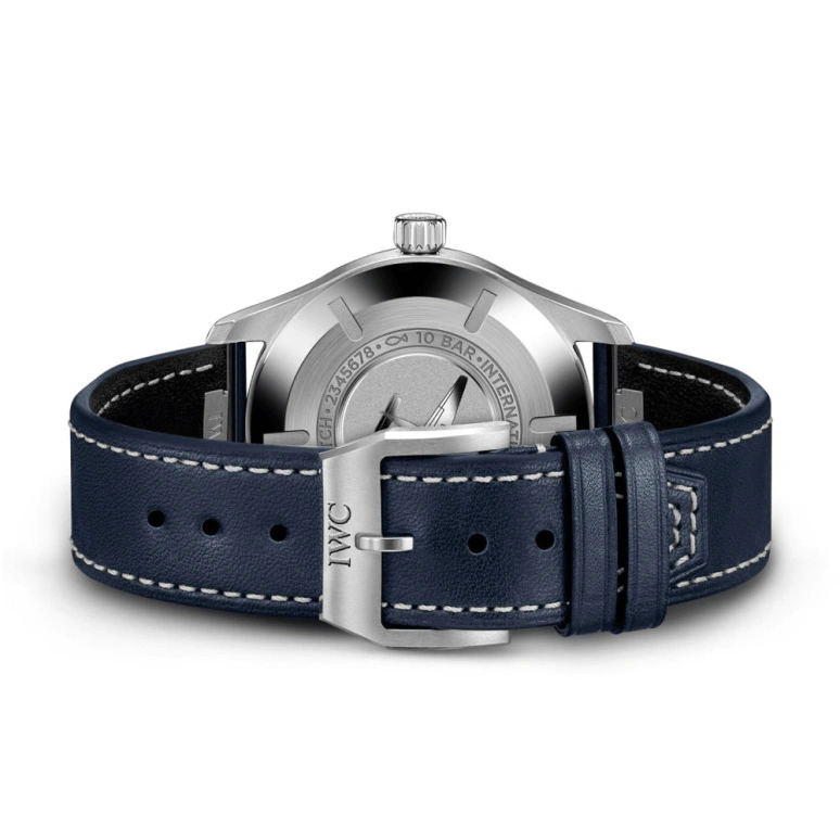 IWC,Pilot 40mm,40mm,Stainless Steel,Luminous,Blue,Automatic,Day,120hours,IW328203