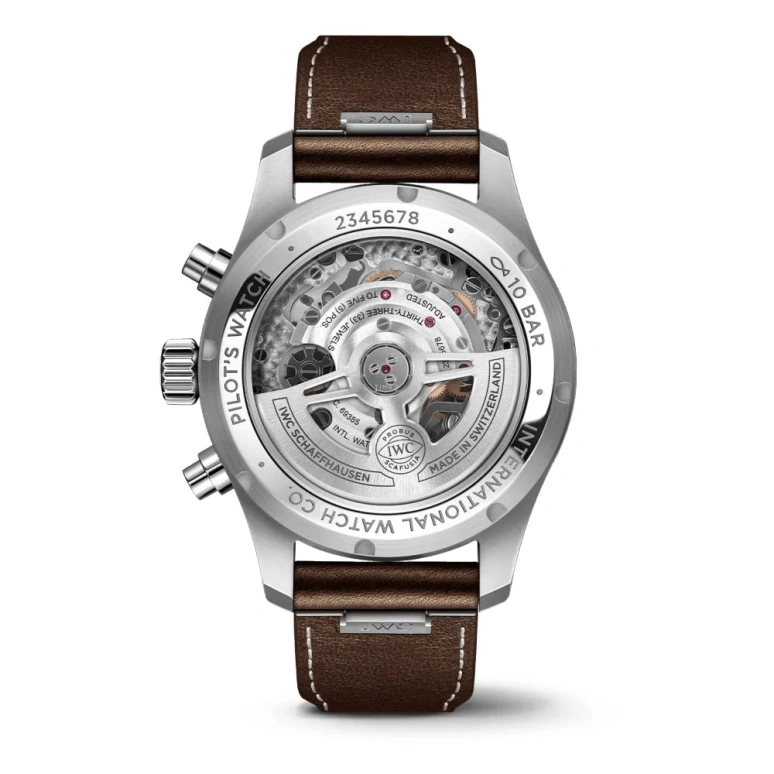 IWC,Pilot 41mm,41mm,Stainless Steel,Green,Automatic,Chronograph,Date,Day,Column Wheel,46hours,In-house Caliber,IW388103