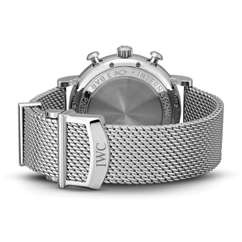 IWC,Portofino 42mm,42mm,Stainless Steel,Black,Automatic,Chronograph,Date,Day,IW391030