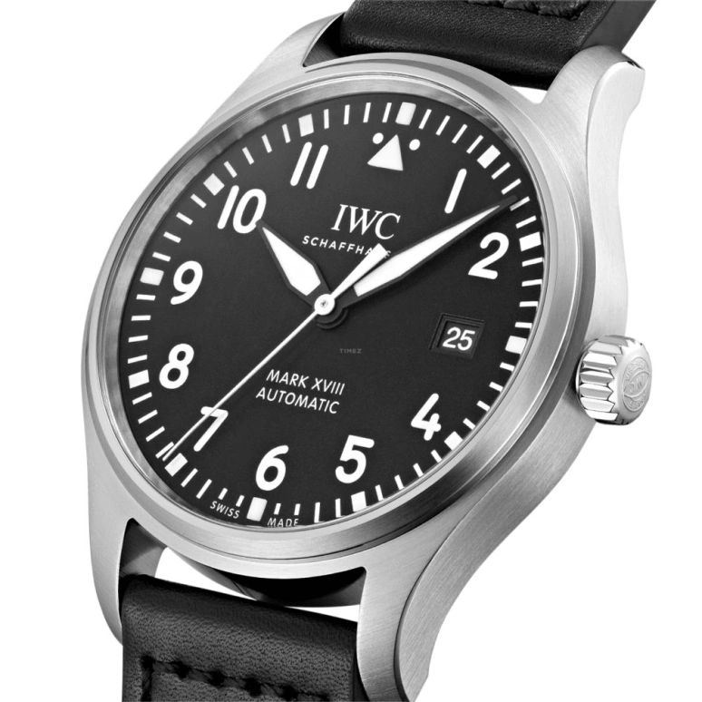 IWC,Pilot 40mm,40mm,Stainless Steel,Black,Automatic,Date,Anti-magnetic,IW327009