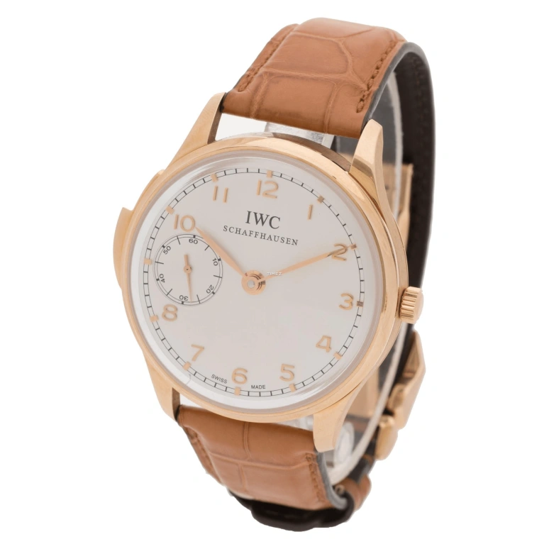 IWC,Portugieser 42mm,42mm,Rose Gold,White,Handwound,Minute Repeater,Sapphire,IW524006