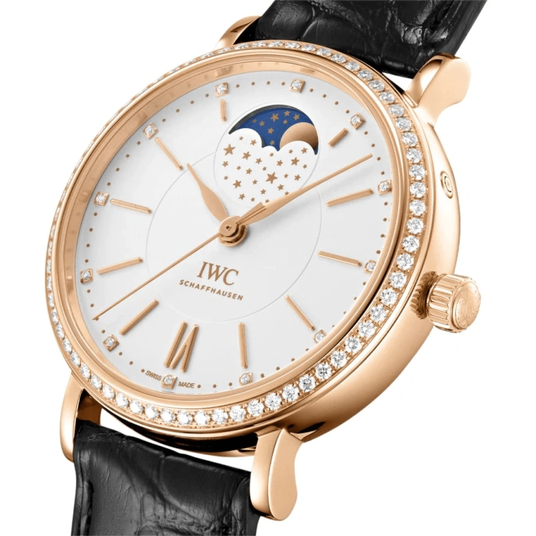 IWC,Portofino 37mm,37mm,Red Gold,Silver,Automatic,Moonphase,42hours,IW459009