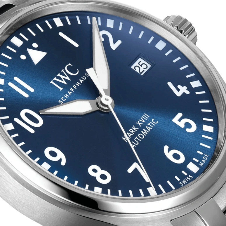 IWC,Pilot 40mm,40mm,Stainless Steel,Blue,Automatic,Date,Anti-magnetic,IW327016