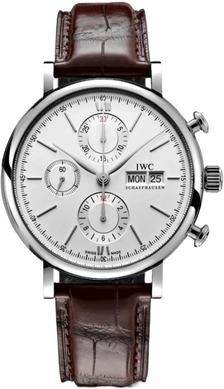 IWC,Portofino 42mm,42mm,Stainless Steel,Silver,Automatic,Chronograph,Date,Day,IW391027