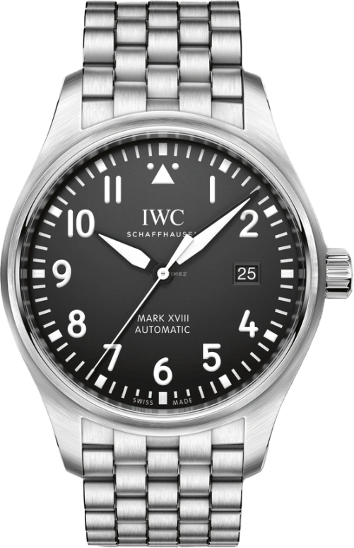 IWC,Pilot 40mm,40mm,Stainless Steel,Black,Automatic,Date,Anti-magnetic,IW327015