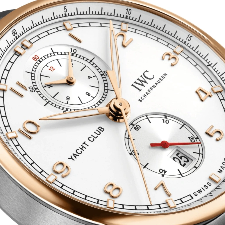 IWC,Portugieser 44.60mm,44.60mm,Red Gold,Stainless Steel,Silver,Automatic,Chronograph,Date,Flyback,Anti-magnetic,68hours,In-house Caliber,IW390703