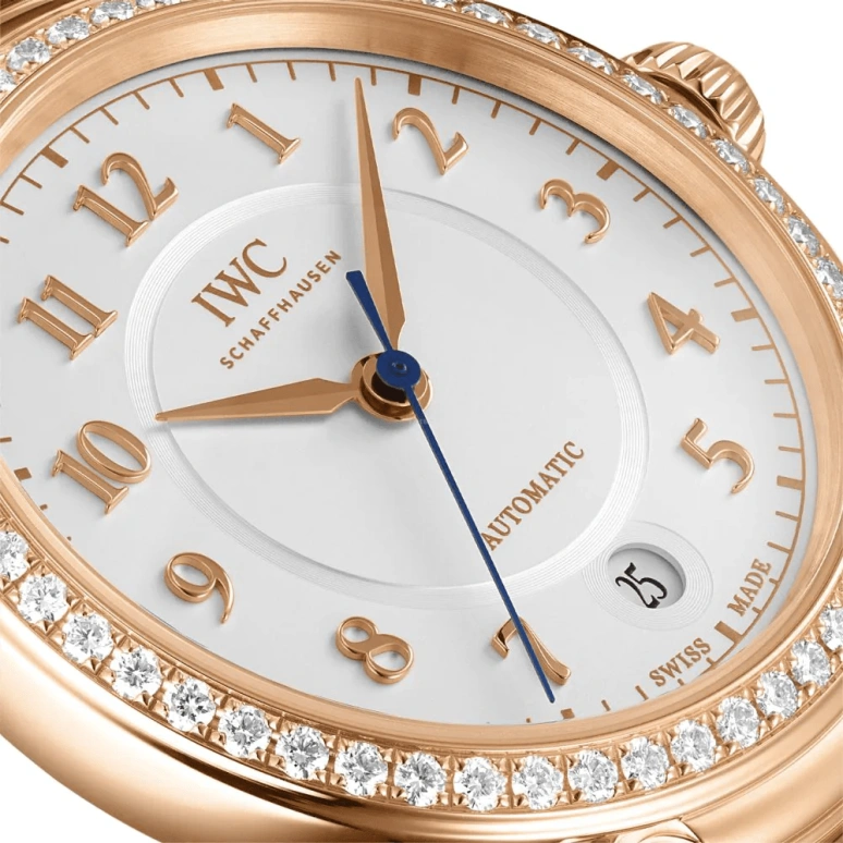IWC,Da Vinci 36mm,36mm,Red Gold,Silver,Automatic,Date,Anti-magnetic,IW458310