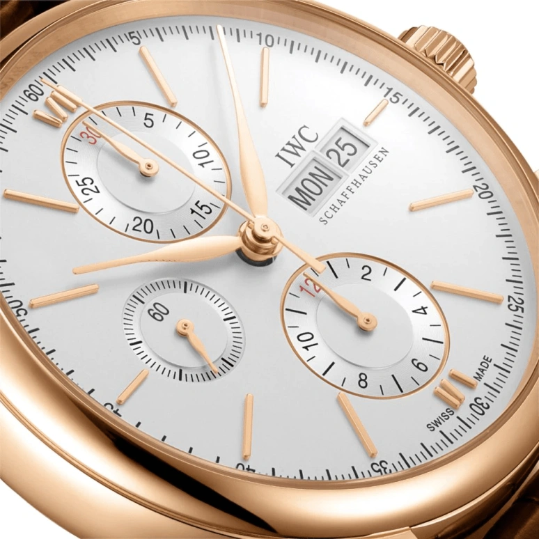 IWC,Portofino 42mm,42mm,Red Gold,Grey,Automatic,Chronograph,Date,Day,IW391025