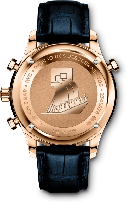 IWC,Portugieser 40.90mm,40.90mm,Red Gold,Silver,Handwound,Chronograph,Rattrapante,IW371218
