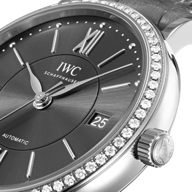 IWC,Portofino 37mm,37mm,Stainless Steel,Grey,Automatic,Date,Anti-magnetic,IW458104
