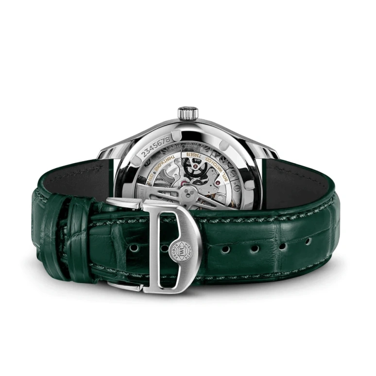 IWC,Portugieser 40.40mm,40.40mm,Stainless Steel,Green,Automatic,60hours,In-house Caliber,IW358310