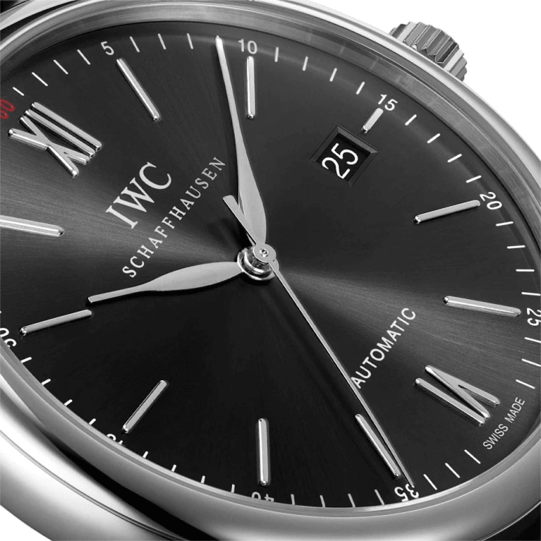 IWC,Portofino 40mm,40mm,Stainless Steel,Black,Automatic,Date,Anti-magnetic,IW356502
