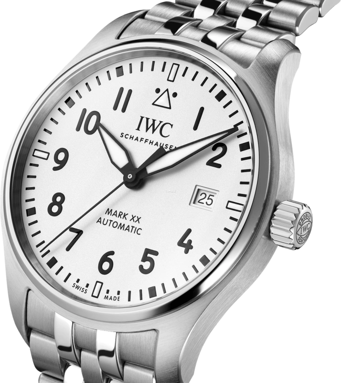 IWC,Pilot 40mm,40mm,Stainless Steel,Silver,Automatic,Day,120hours,IW328208