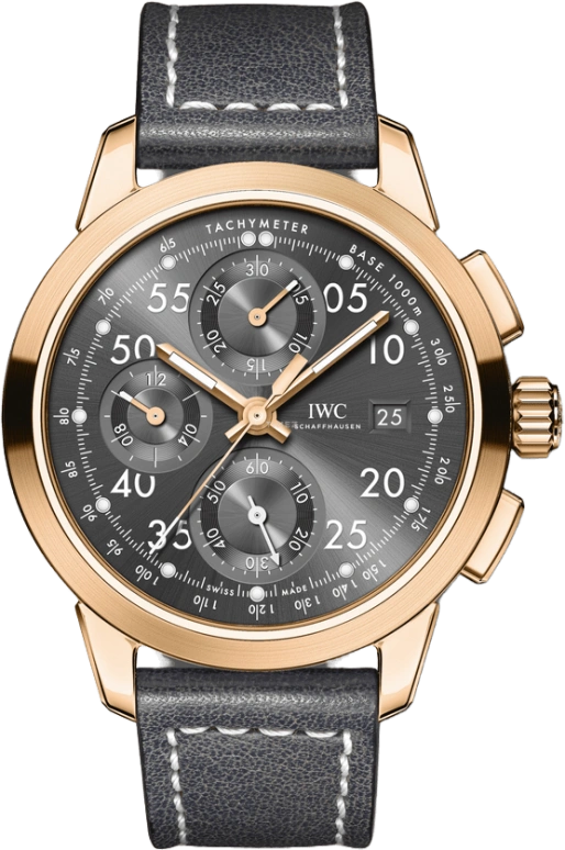 IWC,Ingenieur 42mm,42mm,Red Gold,Grey,Automatic,Chronograph,Day,IW380805