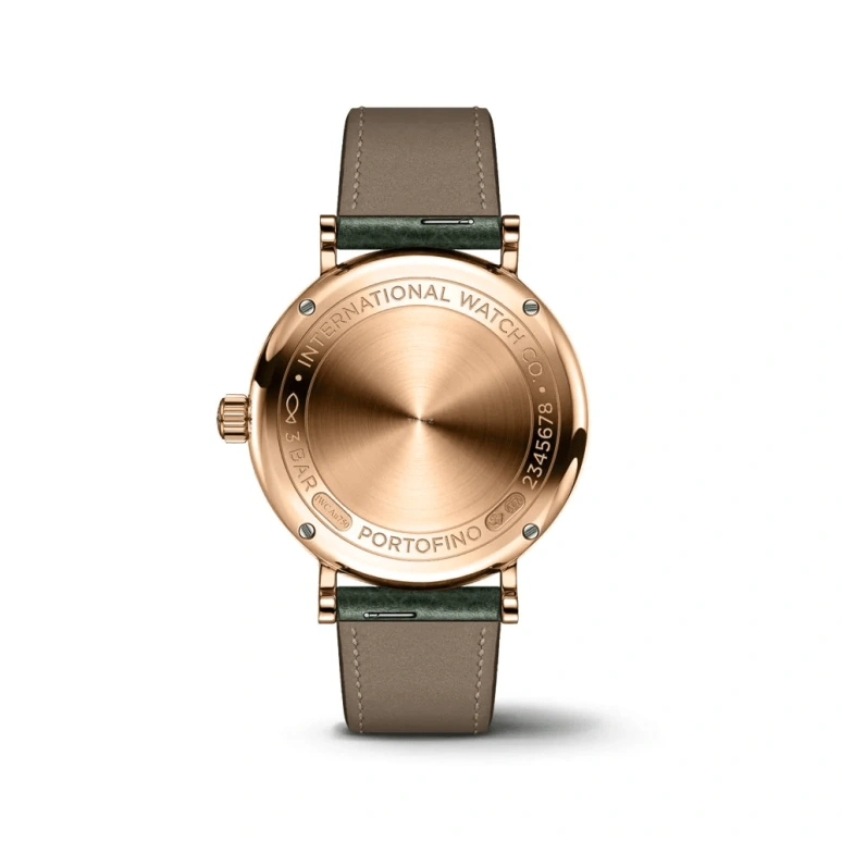 IWC,Portofino 34mm,34mm,Red Gold,Green,Automatic,42hours,In-house Caliber,IW357415