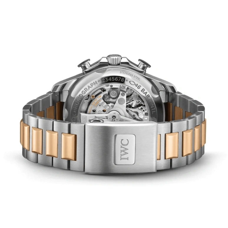 IWC,Portugieser 44.60mm,44.60mm,Red Gold,Stainless Steel,Silver,Automatic,Chronograph,Date,Flyback,Anti-magnetic,68hours,In-house Caliber,IW390703