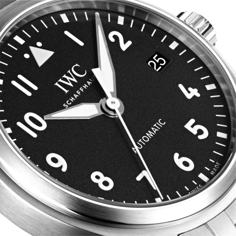 IWC,Pilot 36mm,36mm,Stainless Steel,Black,Automatic,Date,Anti-magnetic,IW324010