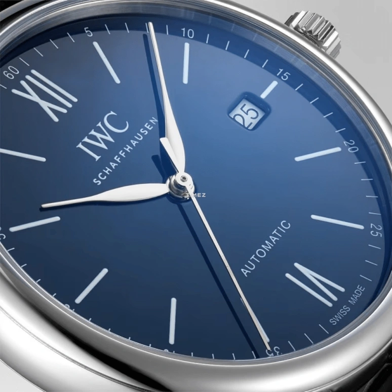 IWC,Portofino 40mm,40mm,Stainless Steel,Blue,Automatic,Day,42hours,IW356518