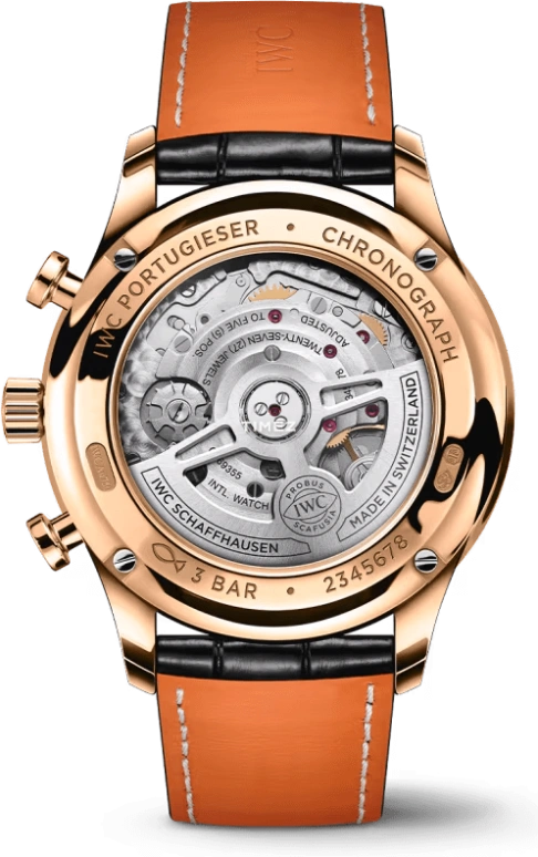 IWC,Portugieser 41mm,41mm,Red Gold,Black,Automatic,Chronograph,46hours,IW371625