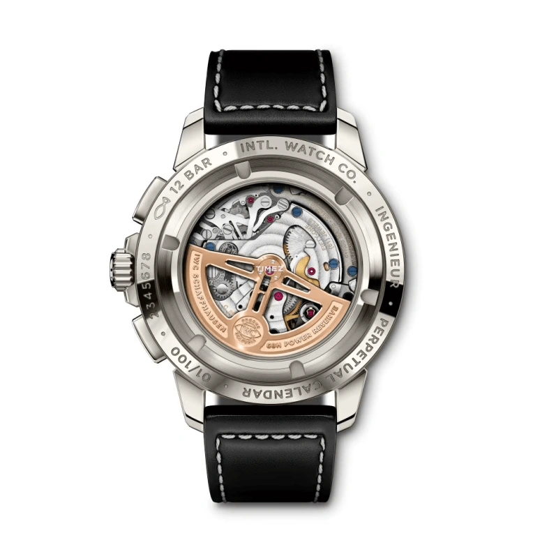 IWC,Ingenieur 45mm,45mm,Titanium,Grey,Automatic,Chronograph,Perpetual Calendar,Leap Year,Month,68hours,In-house Caliber,IW381802
