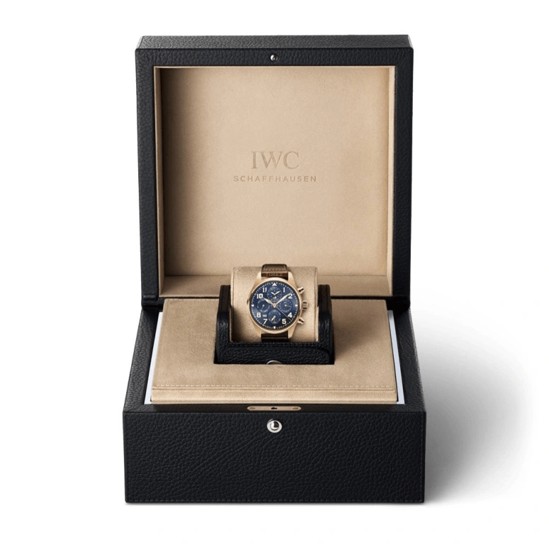 IWC,Pilot 43mm,43mm,Red Gold,Blue,Automatic,Chronograph,Moonphase,Perpetual Calendar,Month,68hours,In-house Caliber,IW392202