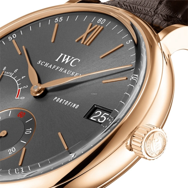 IWC,Portofino 45mm,45mm,Red Gold,Grey,Handwound,Date,Power Reserve Indicator,IW510104