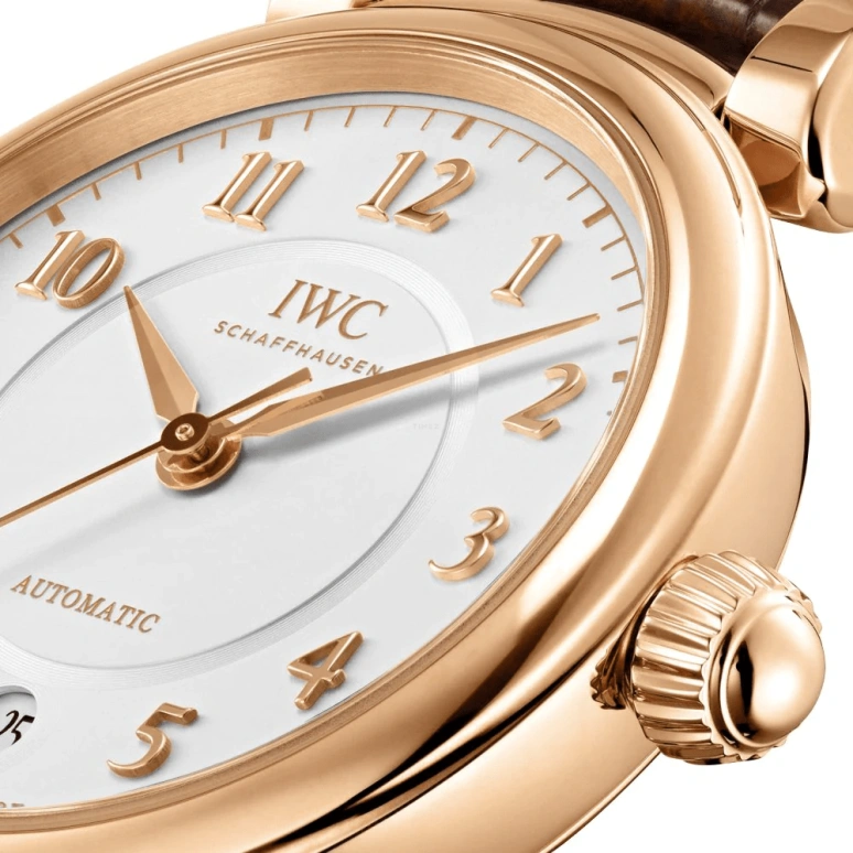IWC,Da Vinci 36mm,36mm,Red Gold,Silver,Automatic,Date,Anti-magnetic,IW458309