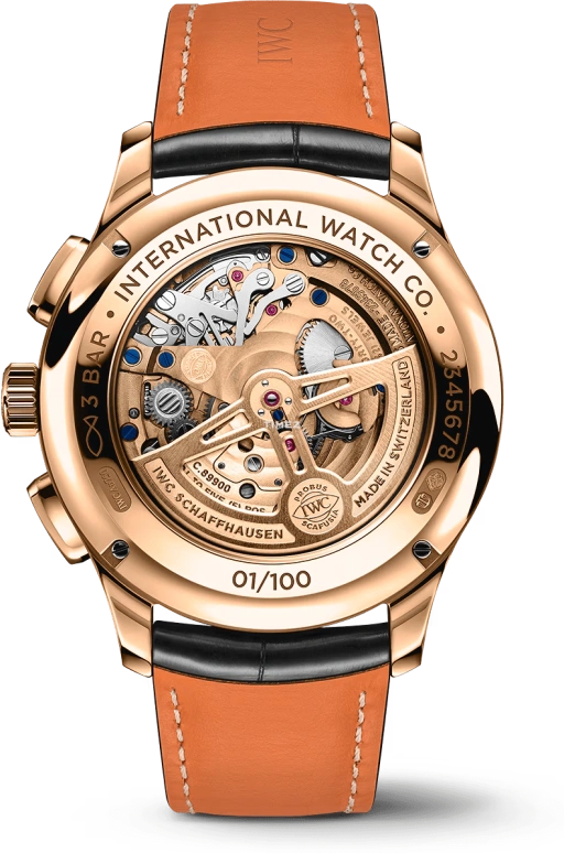 IWC,Portugieser 43.50mm,43.50mm,Armor Gold,Black,Automatic,Chronograph,Day,Tourbillon,Flyback,68hours,In-house Caliber,IW394009